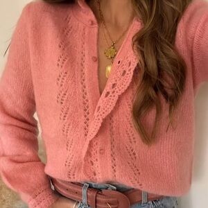 Sezane Angie Sweater & Cardigan Pink XS